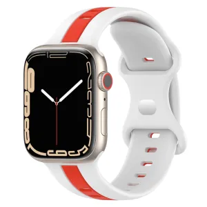 Sporty Silicone Band for Apple Watch with a Special Buckle