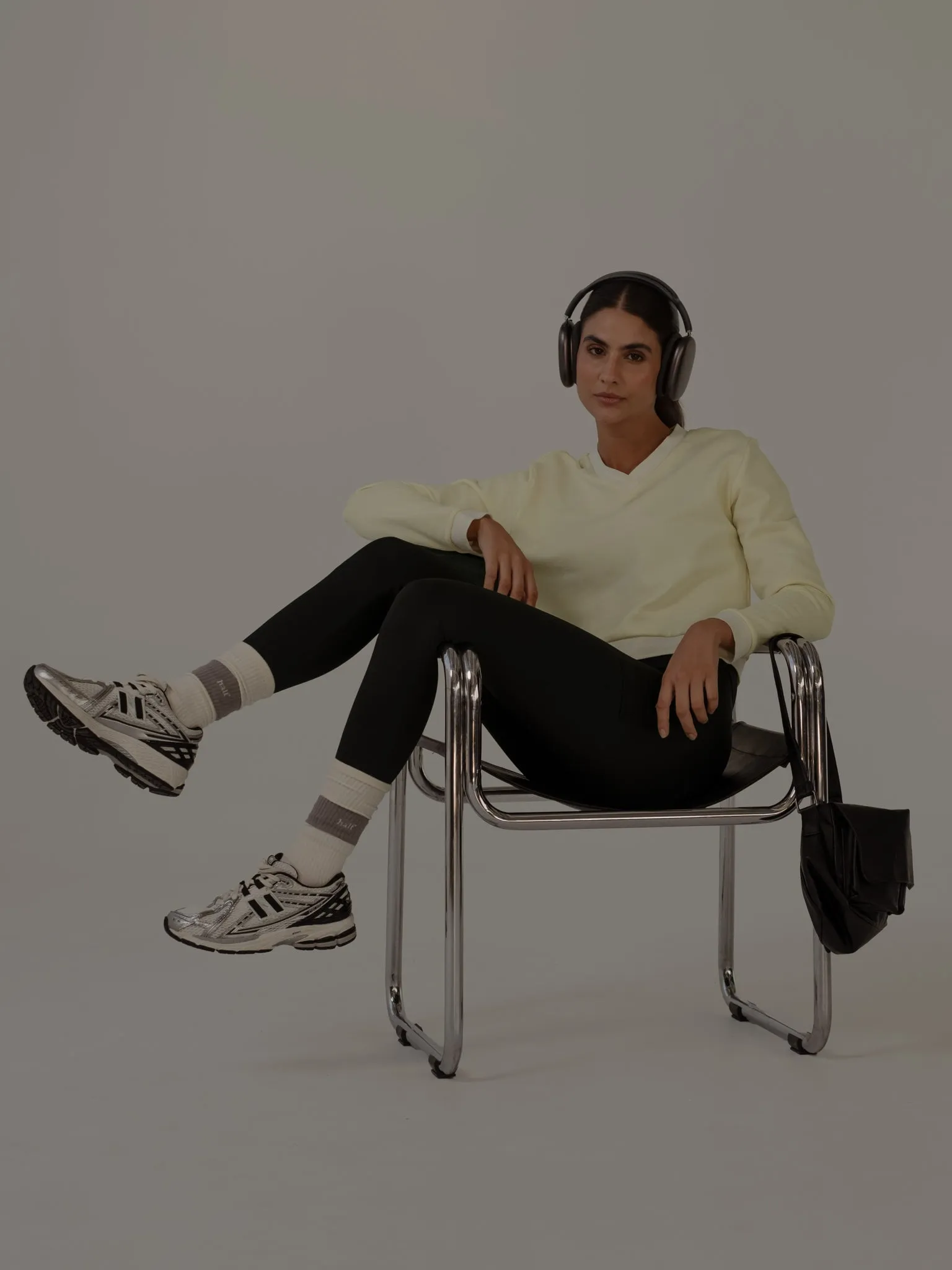 SPORTY SWEATSHIRT  - CREAMY