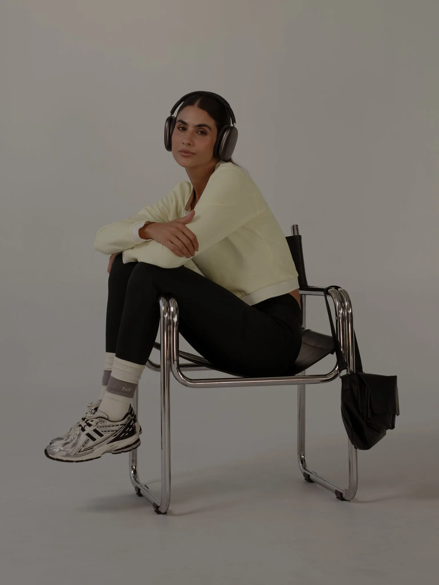 SPORTY SWEATSHIRT  - CREAMY