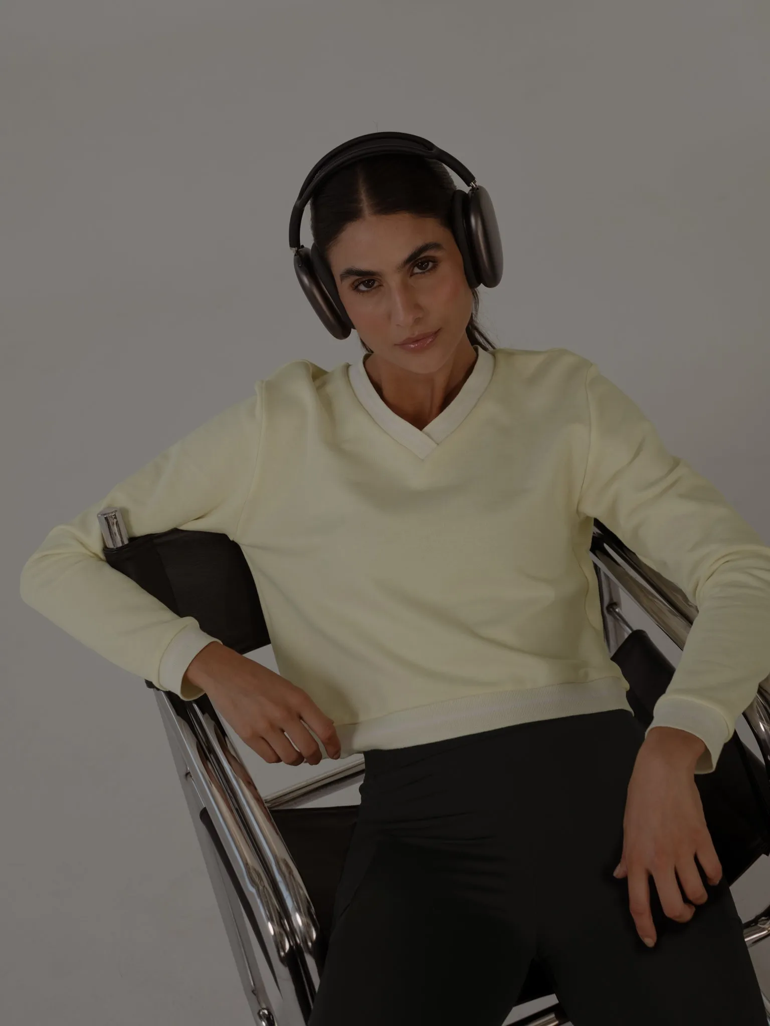 SPORTY SWEATSHIRT  - CREAMY