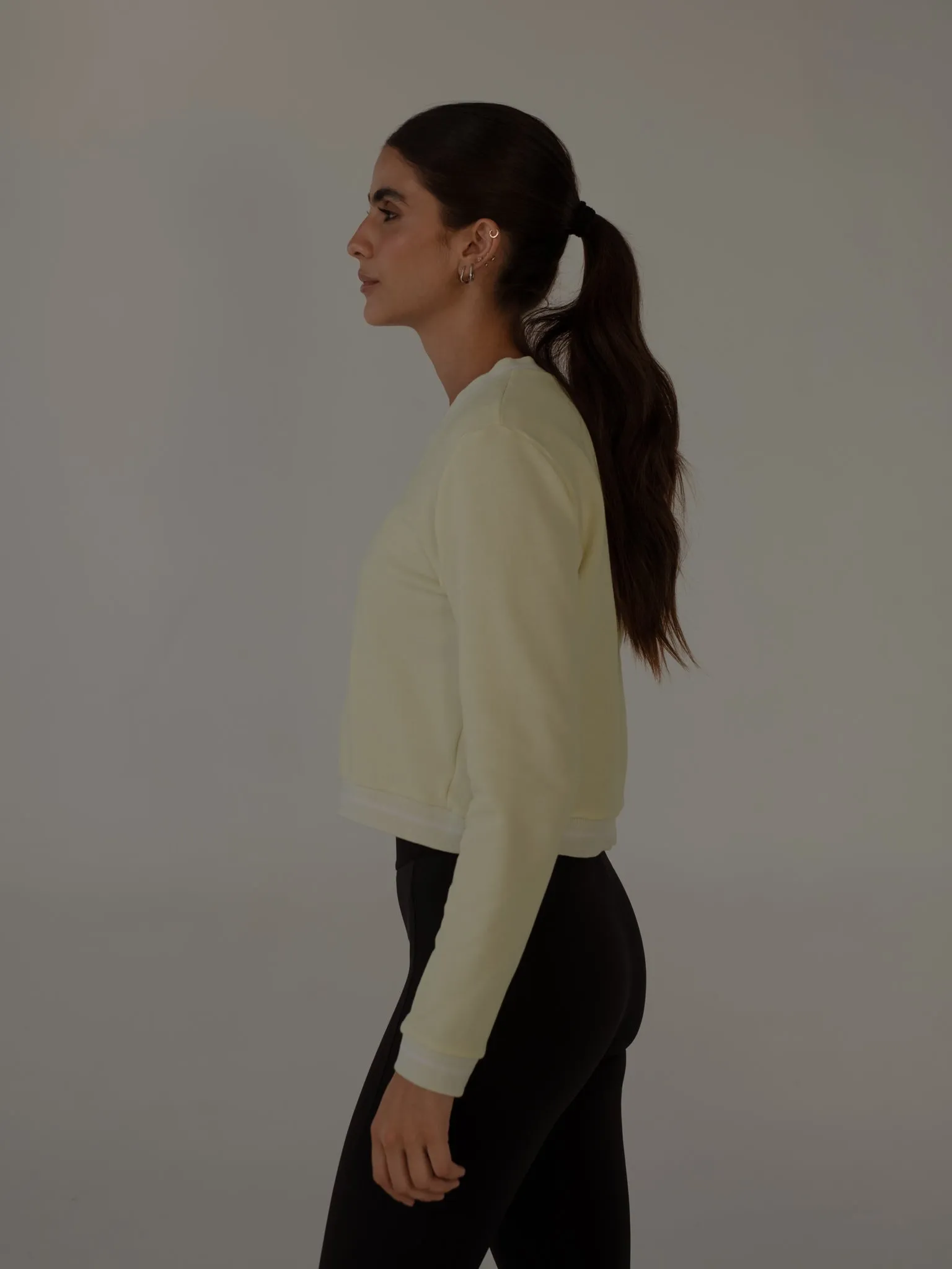 SPORTY SWEATSHIRT  - CREAMY