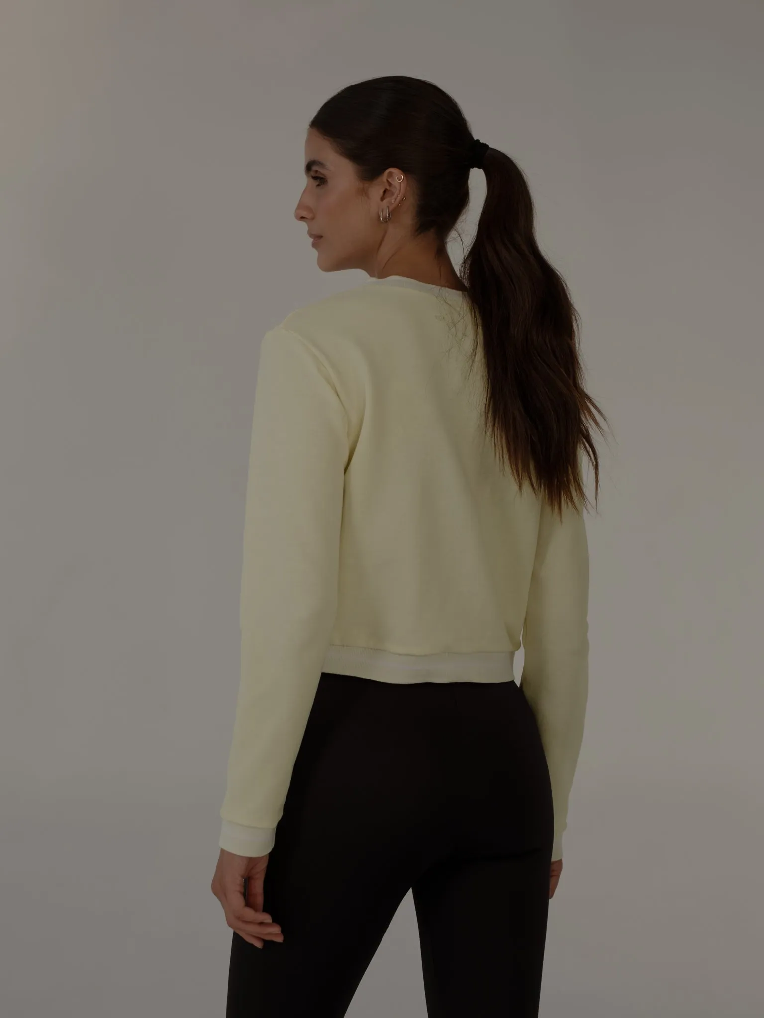 SPORTY SWEATSHIRT  - CREAMY