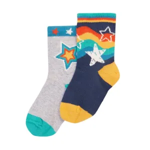 Stars Rock My Socks -2 Pack - 1 Left Size 2-4 years