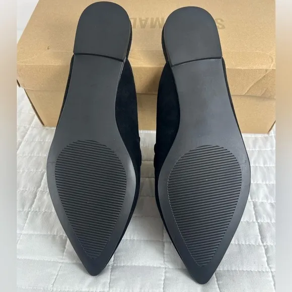 Steve Madden Forte Mule Flat in Black Suede Size 7 NWB