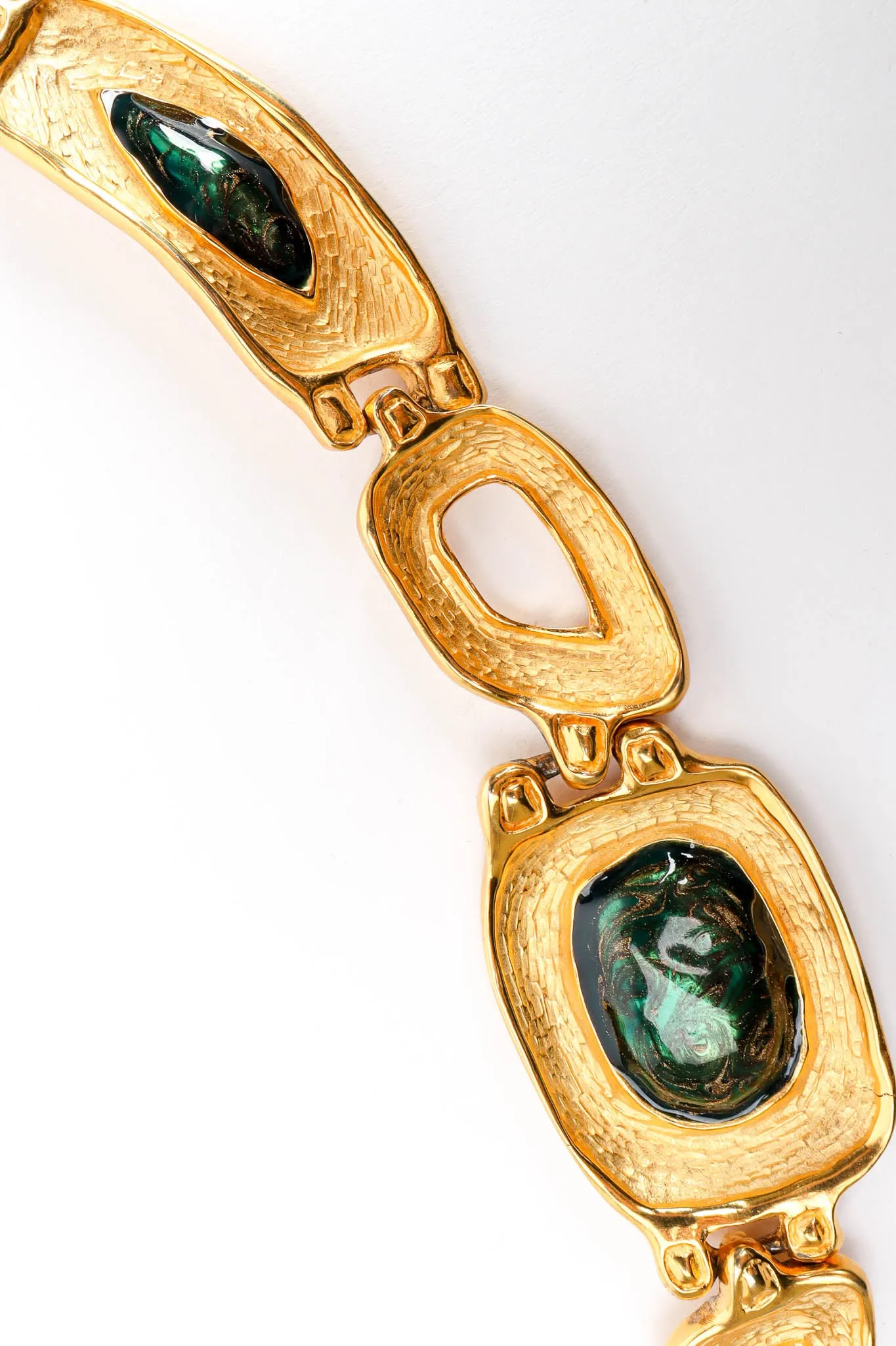 Stone Brutalist Link Necklace