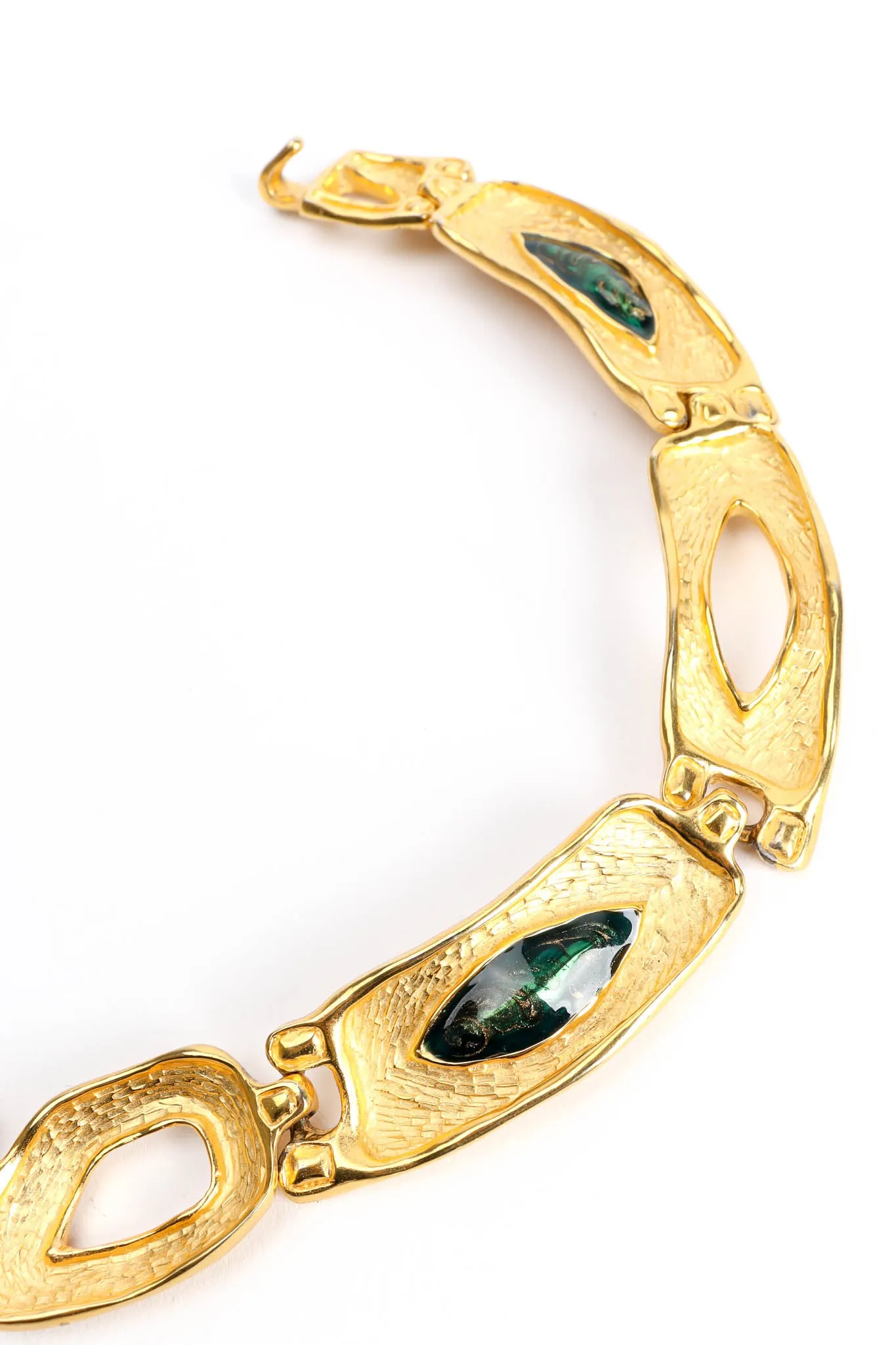 Stone Brutalist Link Necklace