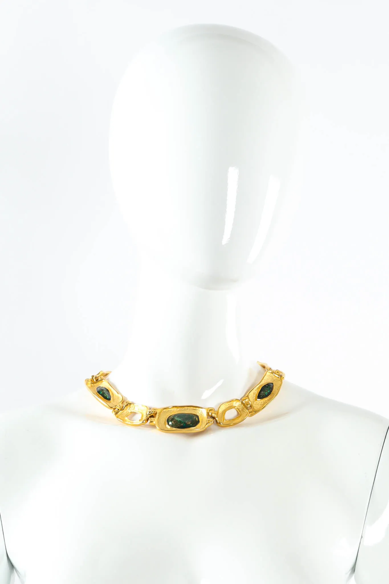 Stone Brutalist Link Necklace