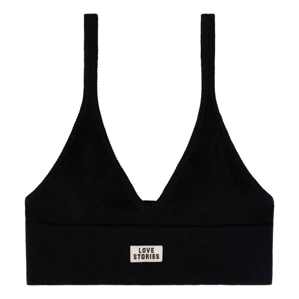 Stylish sporty bralette - POSEY BLACK