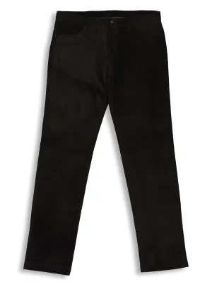 Suede 5 Pocket Pant Noir