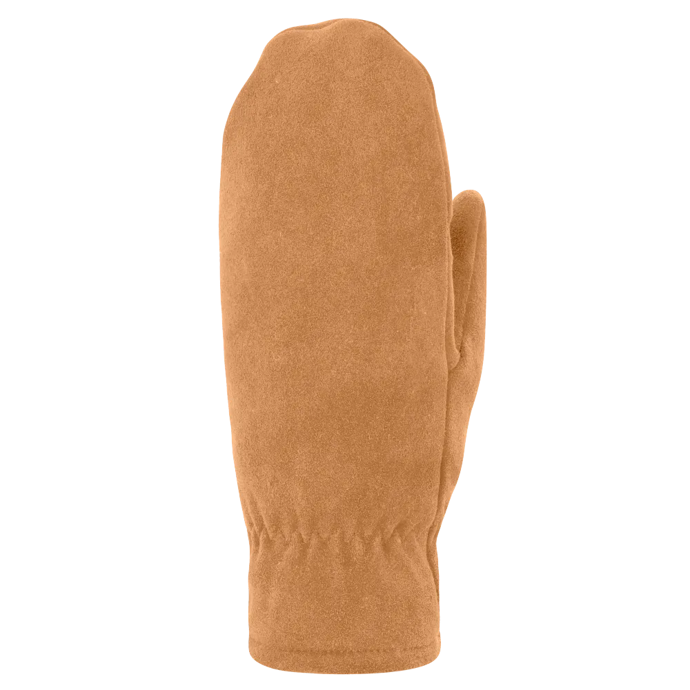 Suede Finger-Mittens Caramel