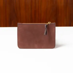 Suede Small Zipper Pouch
