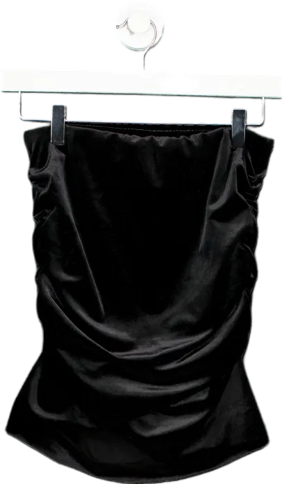 The Kooples Black Ruched Skirt SZ1 UK 8