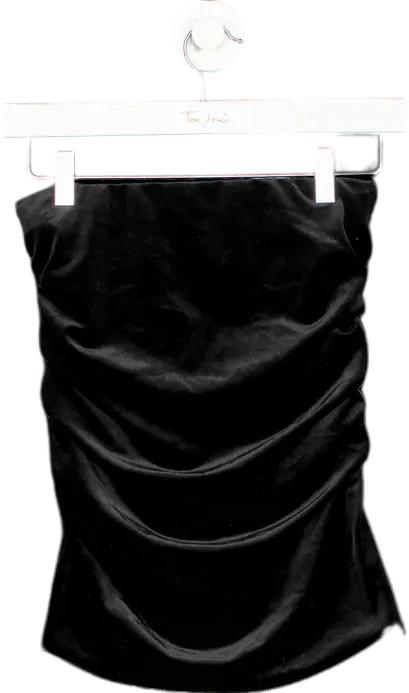 The Kooples Black Ruched Skirt SZ1 UK 8
