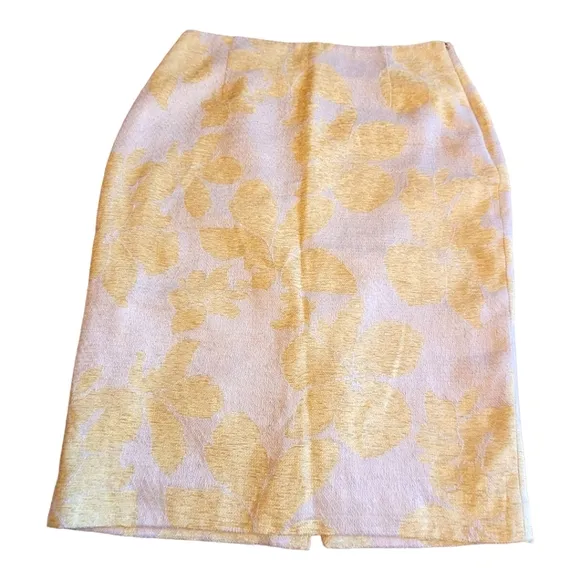 The Limited Linen Blend Floral Jacquard Pencil Skirt | Pencil Skirt | Size 12