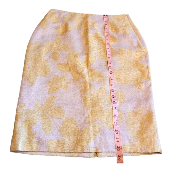 The Limited Linen Blend Floral Jacquard Pencil Skirt | Pencil Skirt | Size 12