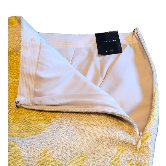 The Limited Linen Blend Floral Jacquard Pencil Skirt | Pencil Skirt | Size 12