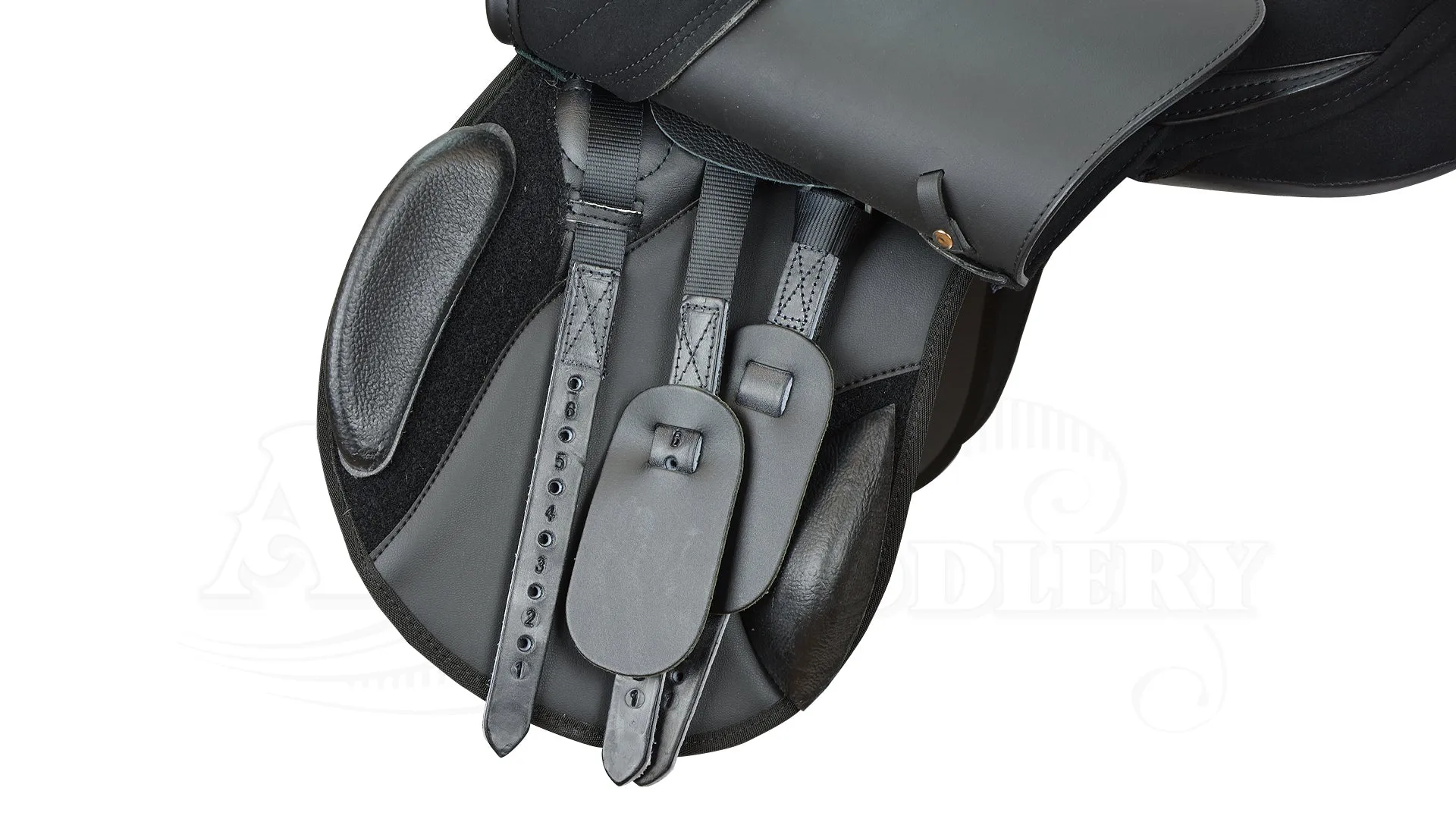 Thorowgood T4 All Purpose Pony Long Leg Saddle Black