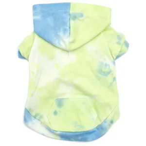 Tie-Dye Dog Hoodie in Blue