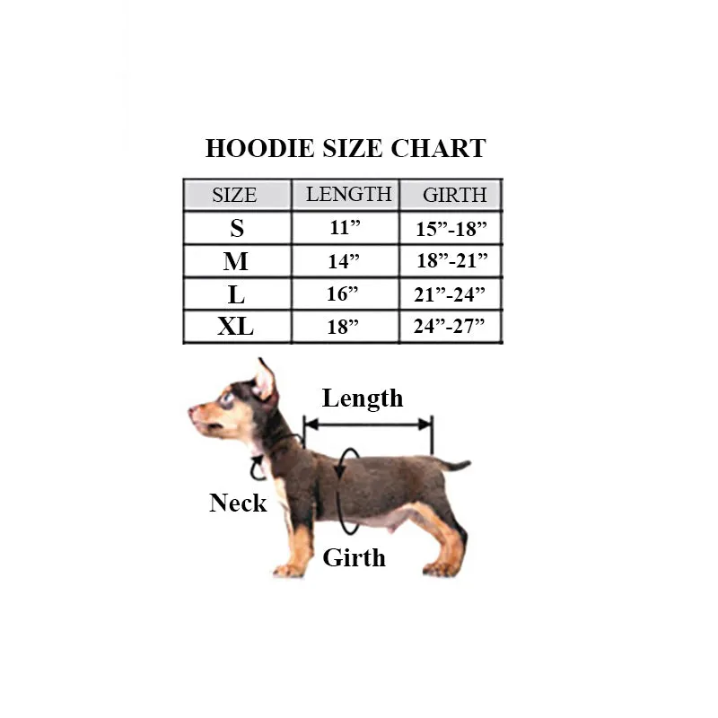 Tie-Dye Dog Hoodie in Blue