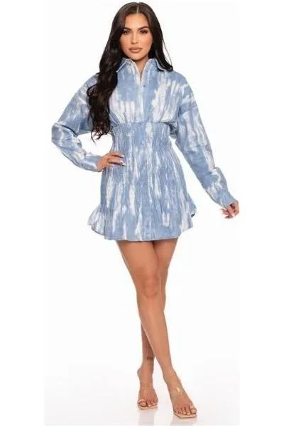 Tie Dye Mini Dress