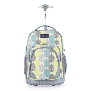 Tilami Yellow Autumn Leaves 18 inch Kids Rolling Backpack