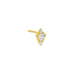 Tiny Multi Shape Stud Earring