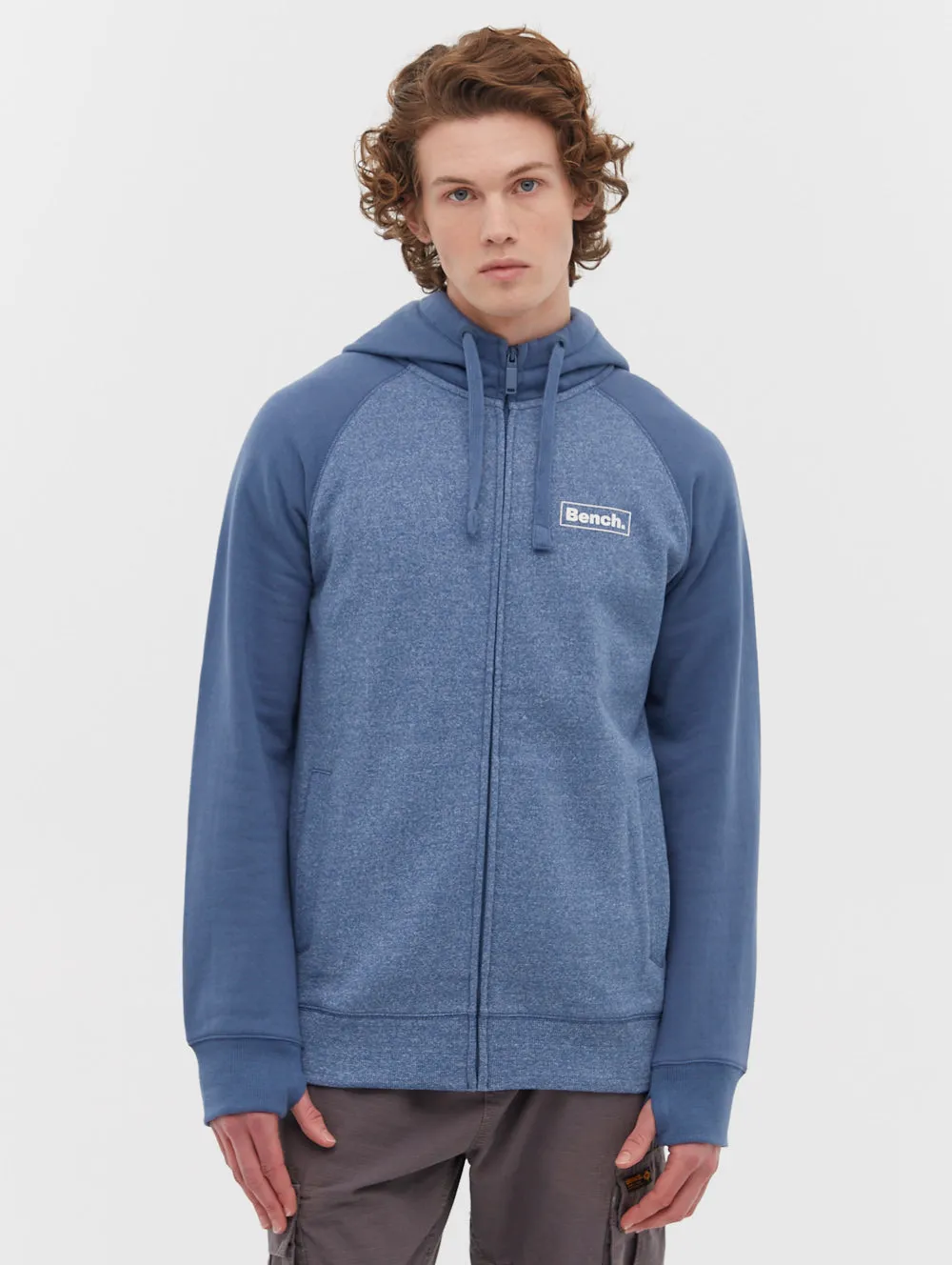 Torun Two-Tone Zip Up Raglan Hoodie