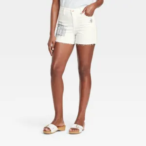 Universal Thread Women's High-Rise Vintage Midi Jean Shorts 84195726