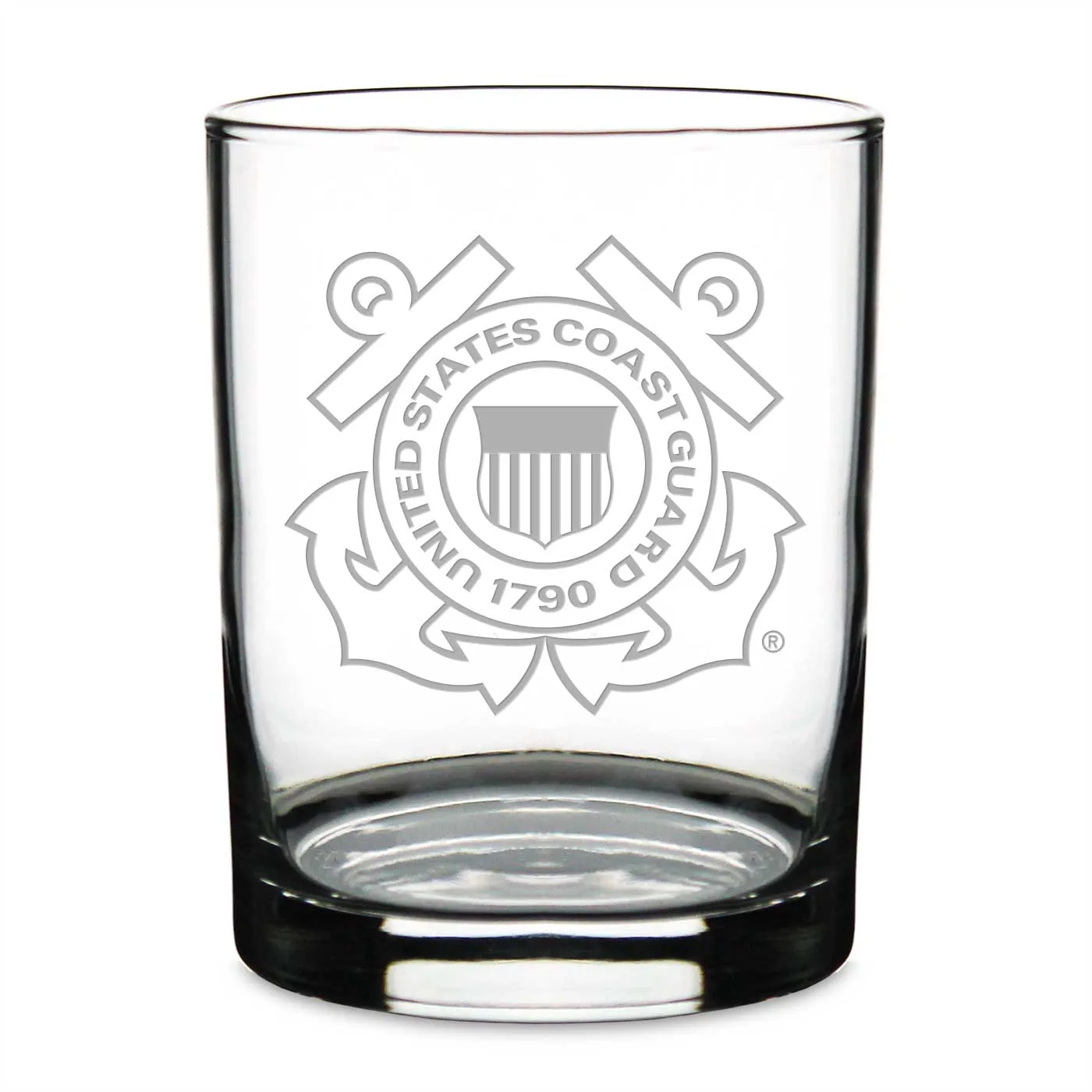 US Coast Guard Double Old Fashion Glass*