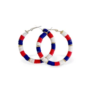 USA Hoop Earring
