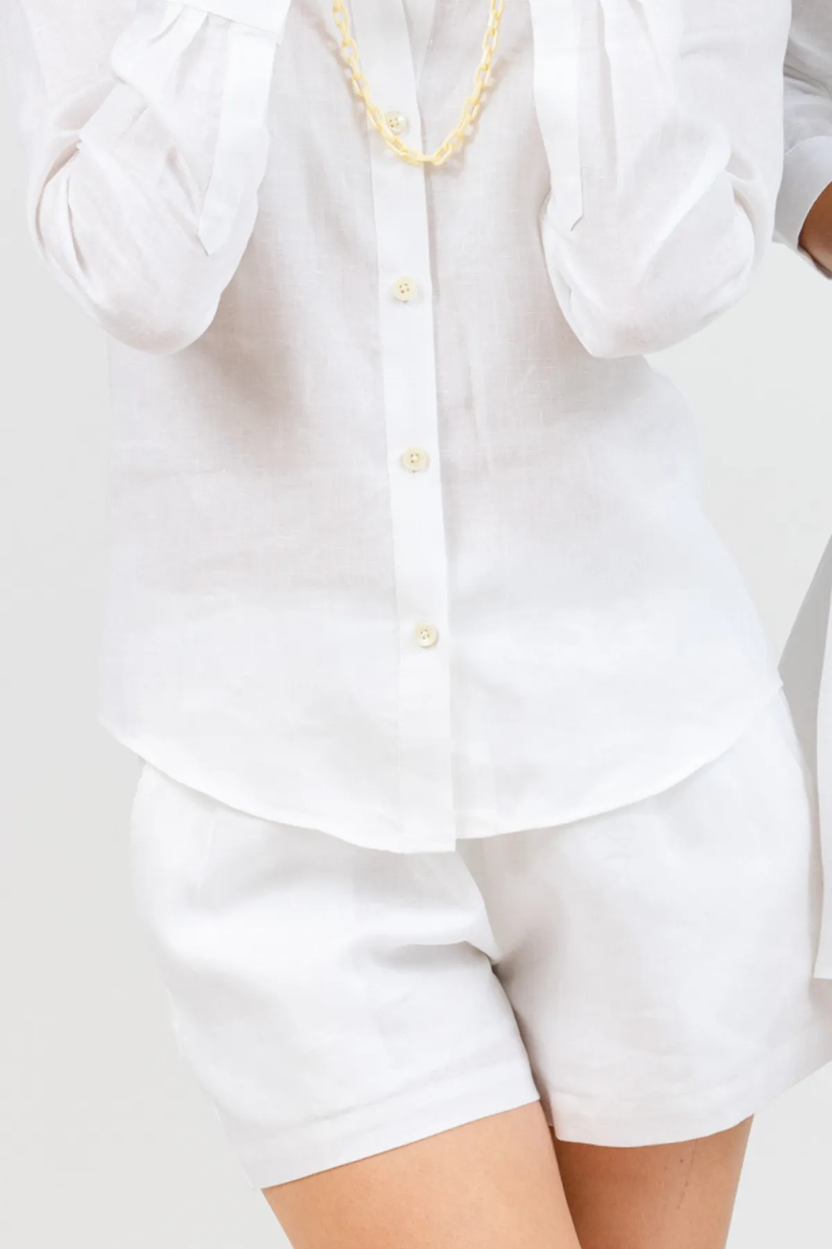 Venice Linen Short - White