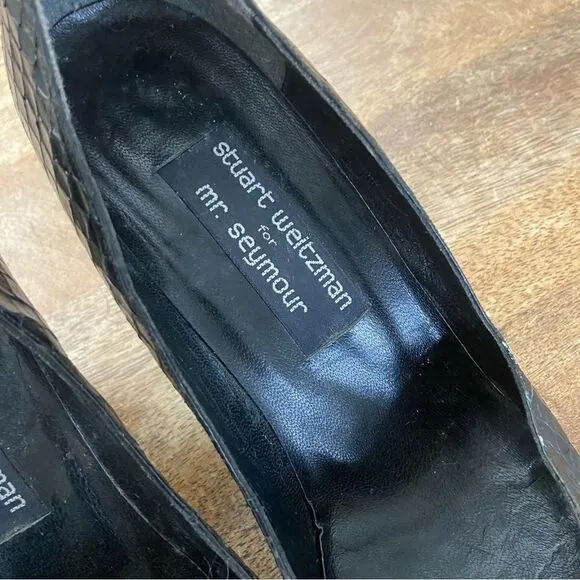 Vintage 1990’s Stuart Weitzman snakeskin pumps size 9