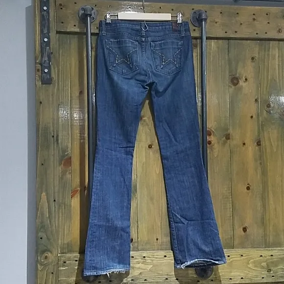 VINTAGE PEOPLE'S LIBERATION BELLA BOOT CUT DENIM JEANS SIZE 27