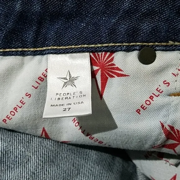 VINTAGE PEOPLE'S LIBERATION BELLA BOOT CUT DENIM JEANS SIZE 27