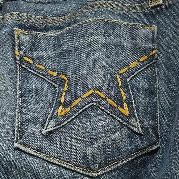 VINTAGE PEOPLE'S LIBERATION BELLA BOOT CUT DENIM JEANS SIZE 27
