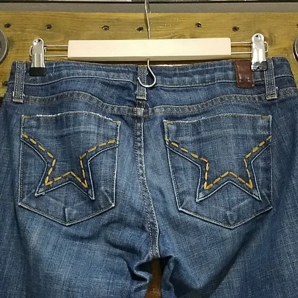 VINTAGE PEOPLE'S LIBERATION BELLA BOOT CUT DENIM JEANS SIZE 27