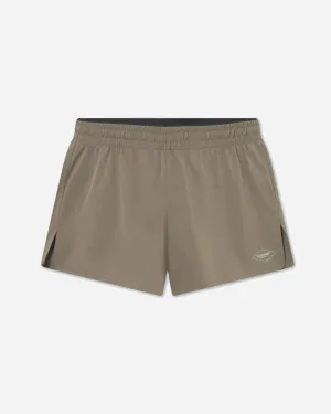 W Bree Active Shorts - Stone Gray