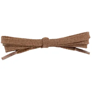 Waxed Cotton 1/4" Flat Dress Laces 12 Pack - Light Brown (12 Pair Pack) Shoelaces