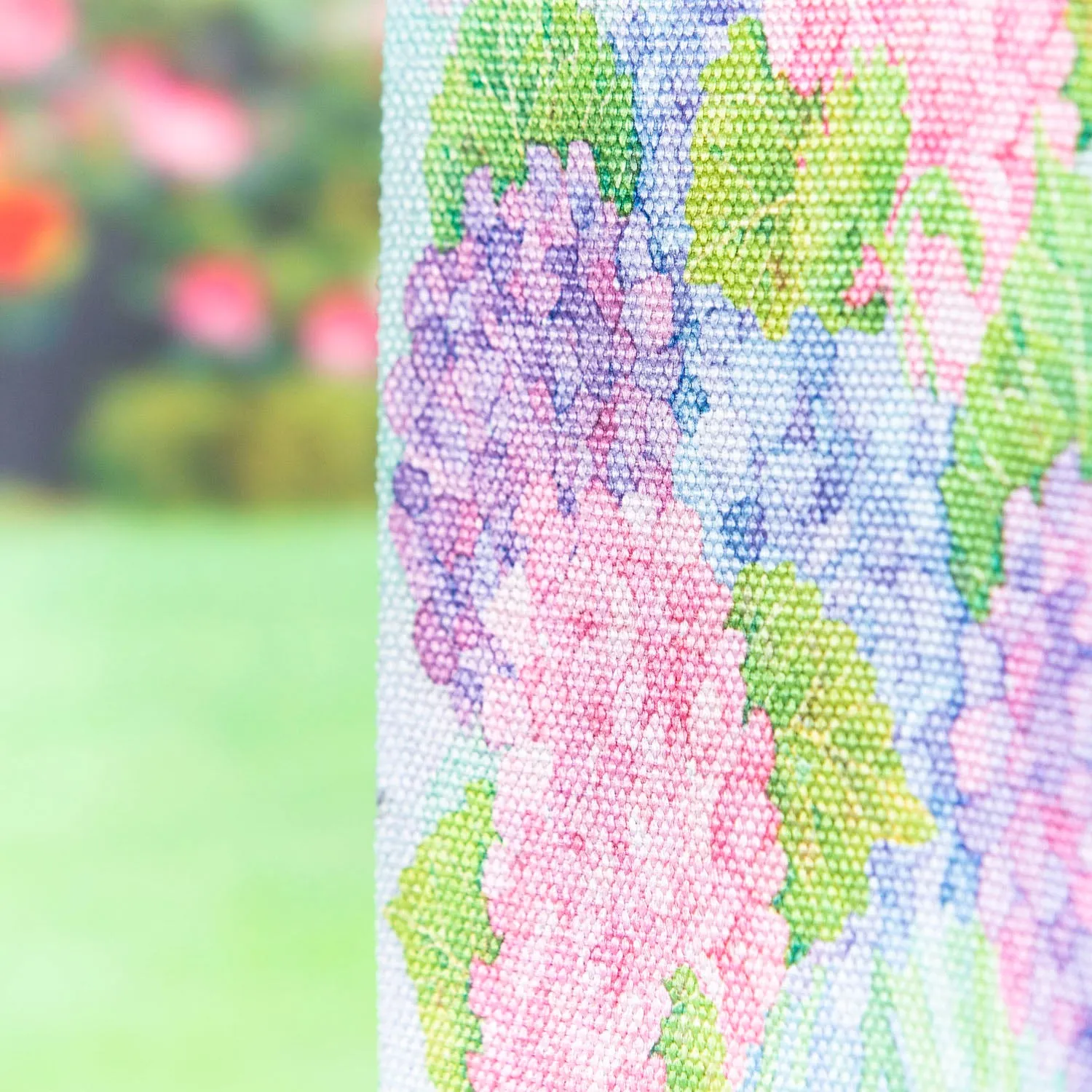Welcome Hydrangeas Garden Textured Suede Flag,14es10295