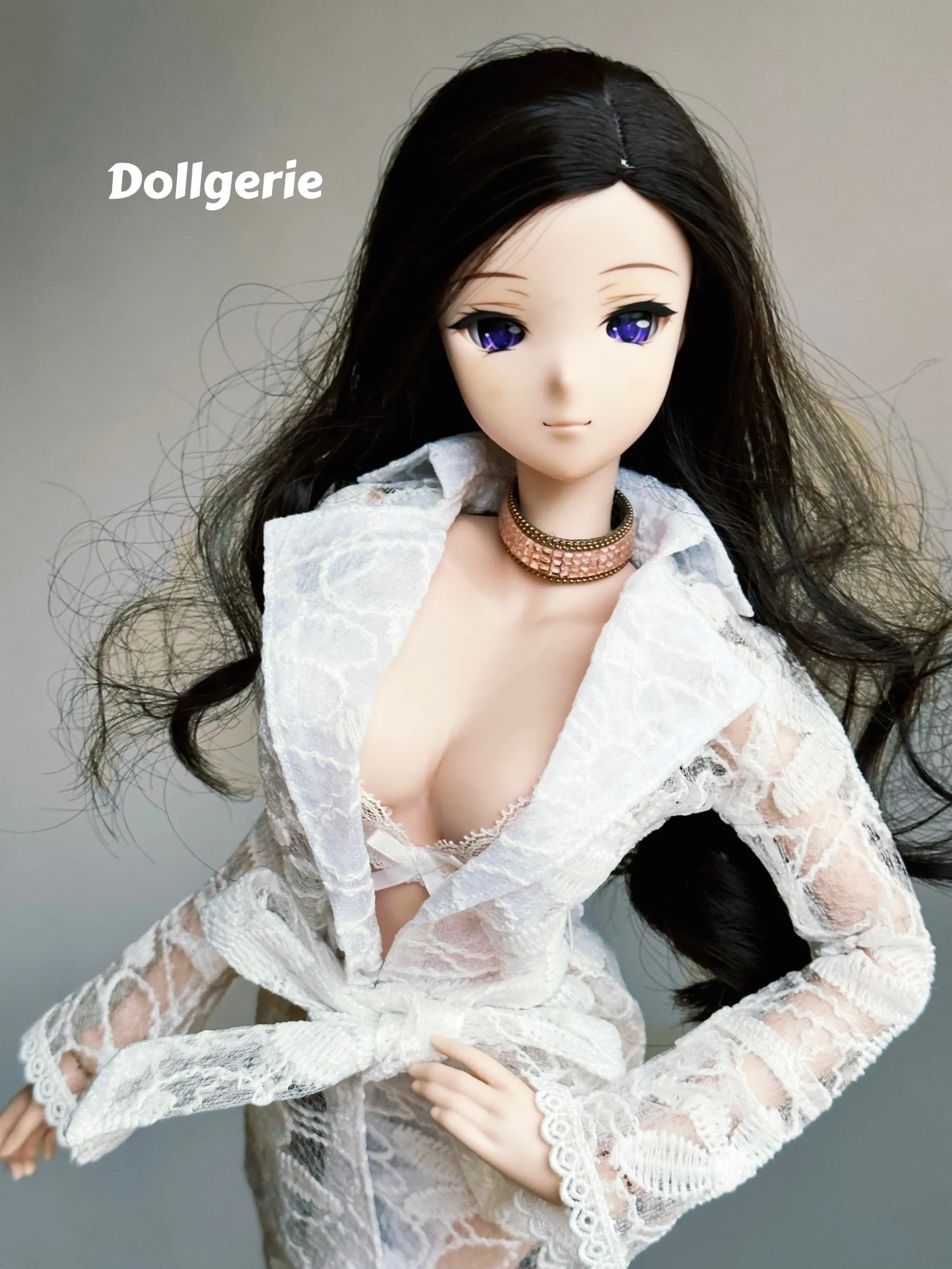 White Lace TrenchCoat for any 1/3 BJD