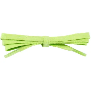 Wholesale Waxed Cotton Flat Dress Laces 1/4" - Lucky Lime (12 Pair Pack) Shoelaces