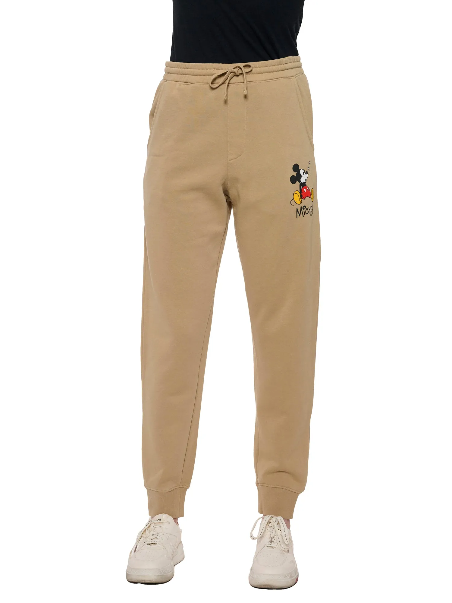 Women's Disney Mickey Mouse Hoodie & Pants 2-Piece Set Mineral Wash Sand