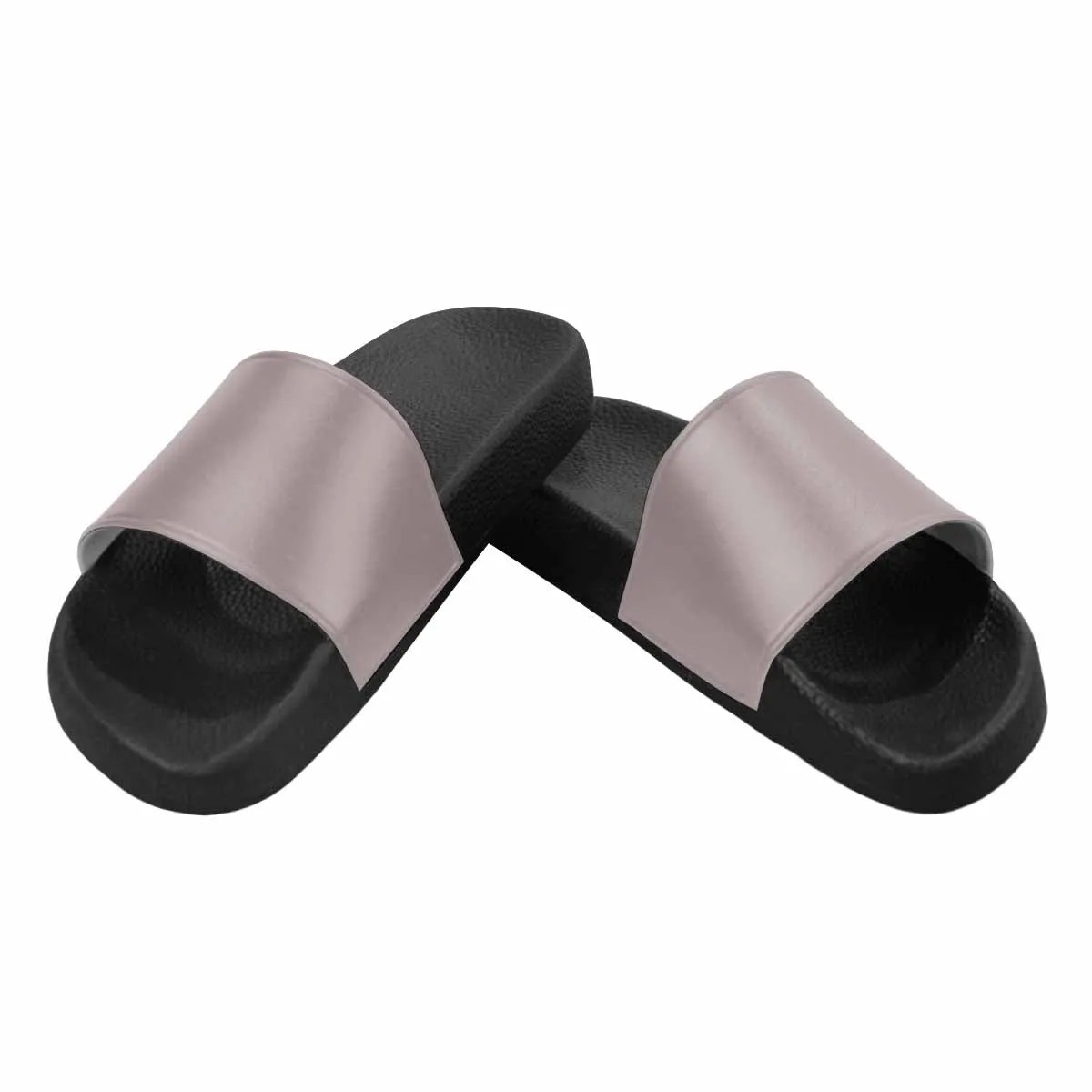 Womens Slide Sandals - Coffee Brown