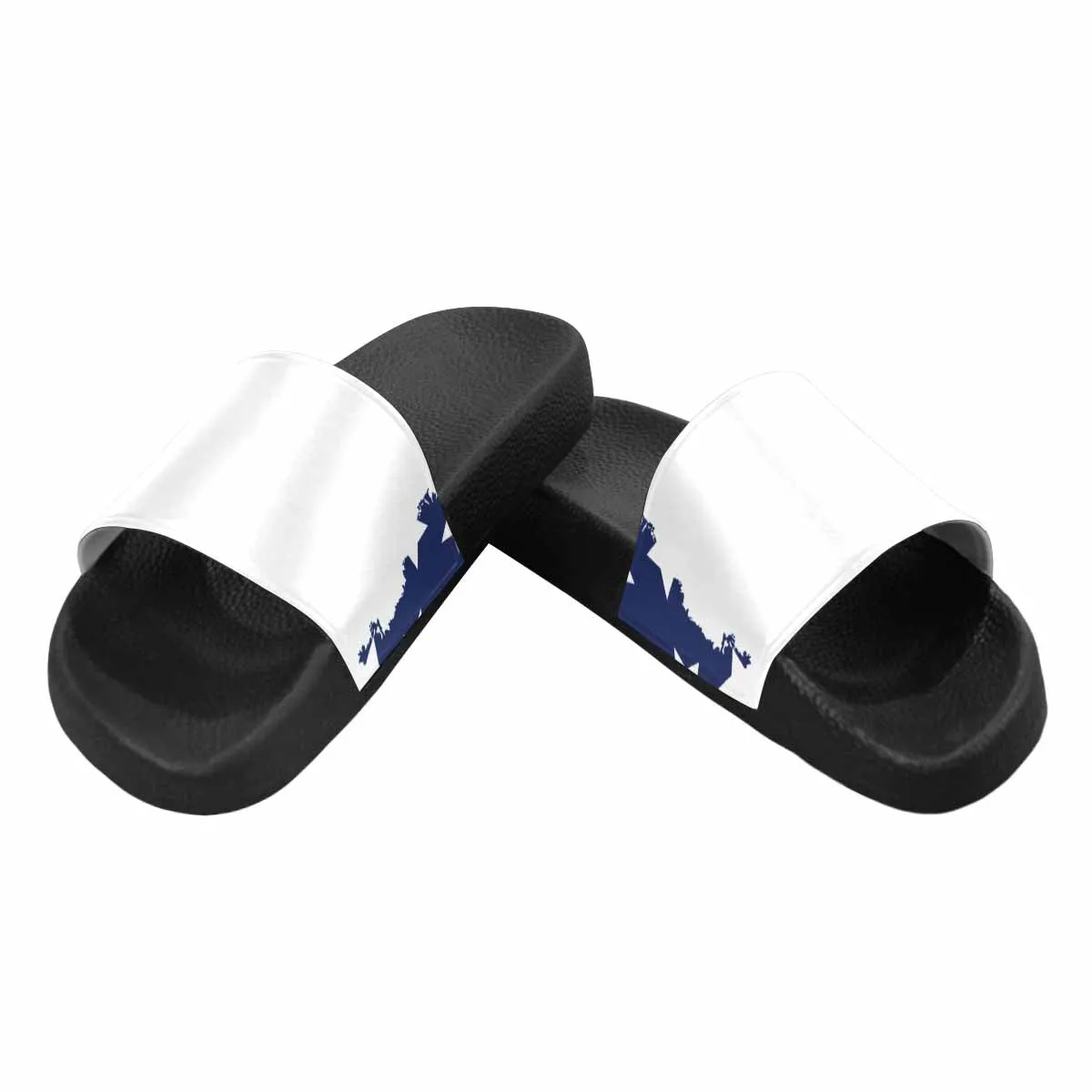 Womens Slide Sandals - Stars and Stripes Print
