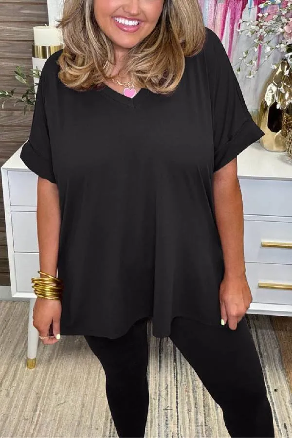 Women's Ultra Comfy Short Sleeve Tee and Legging Set (Buy 2 Free Shipping)