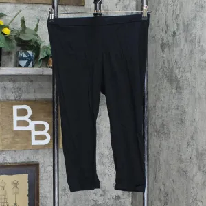 Xhilaration Women's Cotton Capri Leggings PTL-4338 Black XL