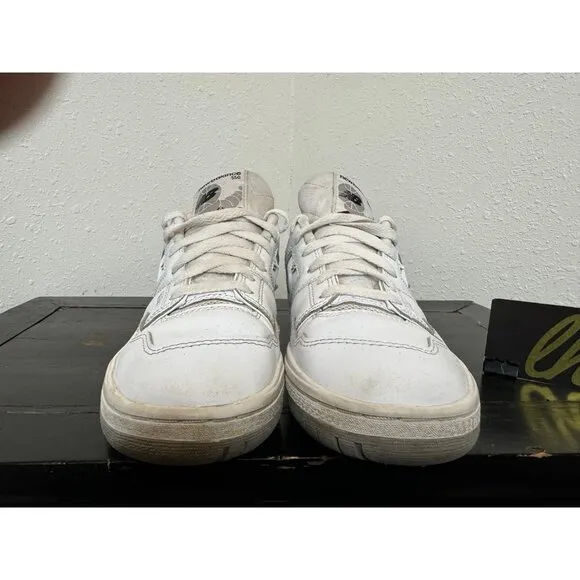 Youth 7 New Balance 550 White Grey Athletic Sneakers GSB550PB