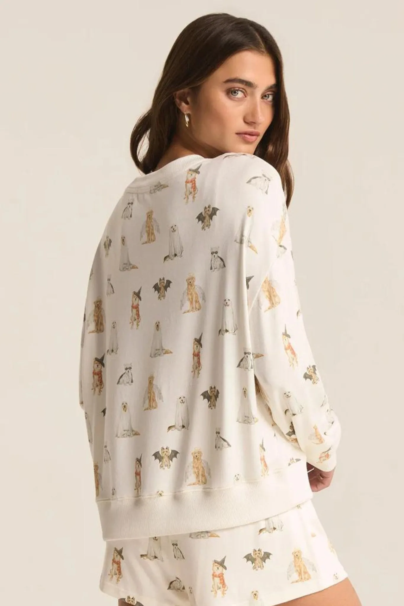 Z Supply: Hey Boo Dog Long Sleeve Top