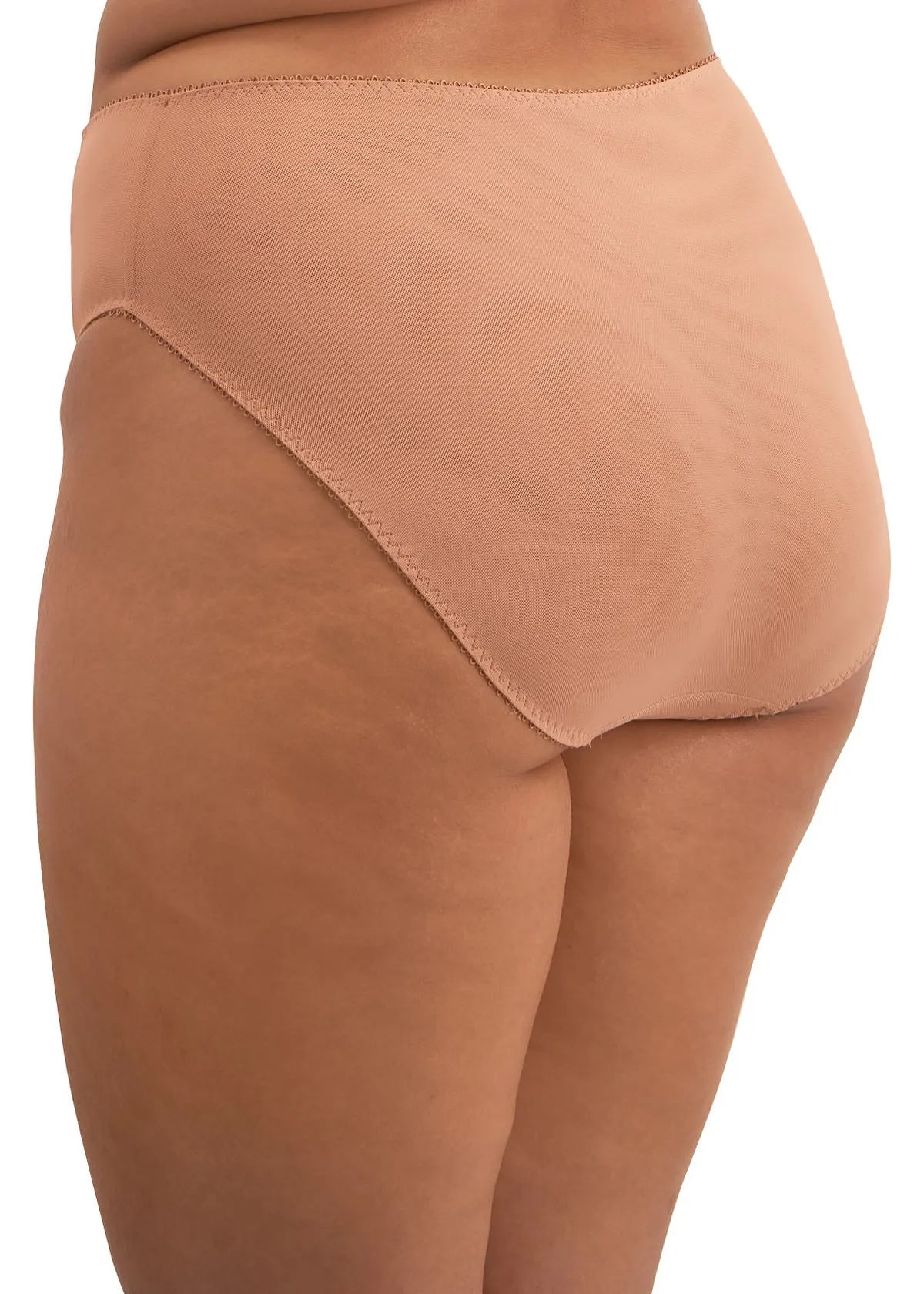 Zarla High Leg Brief In Café Au Lait - Elomi